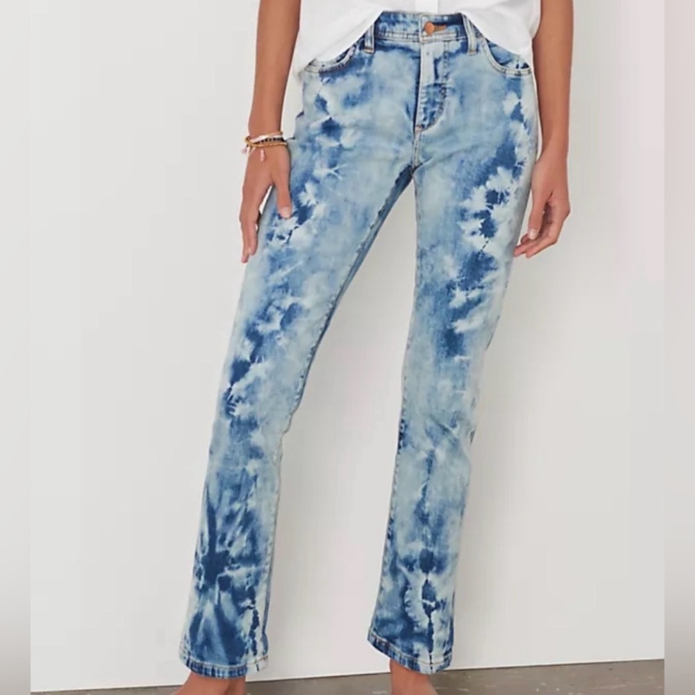 Pilcro / Anthropologie / Slim Boyfriend / Tie Dye - Bleach Dye / size 28
